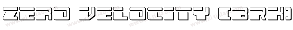 Zero Velocity (BRK)字体转换